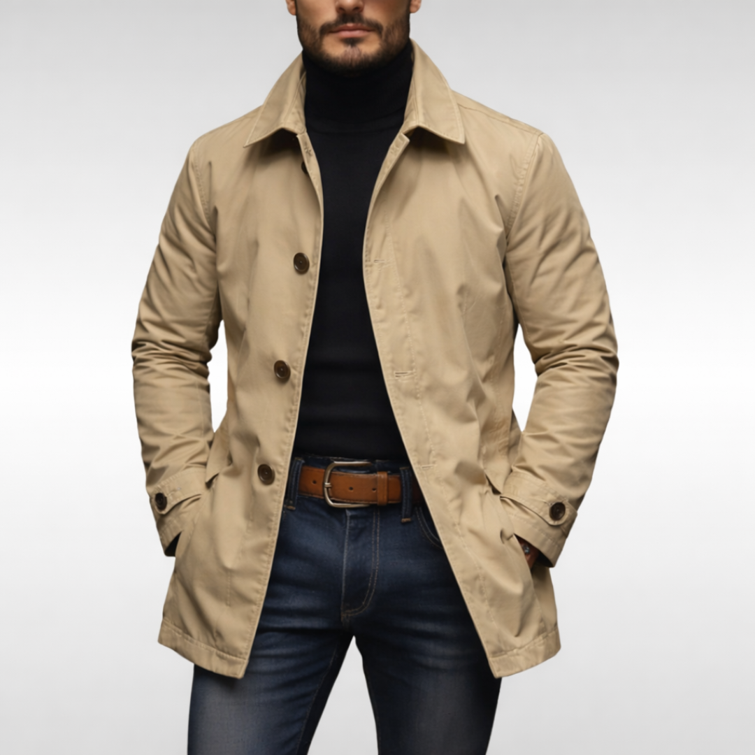 Andreas | Protective and stylish lightweight windbreaker coat for men 3