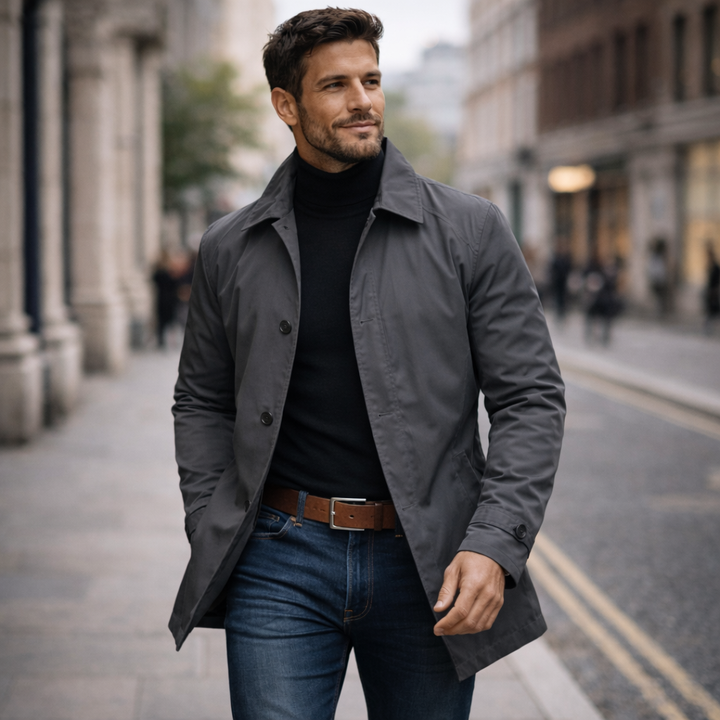 Andreas | Protective and stylish lightweight windbreaker coat for men 4