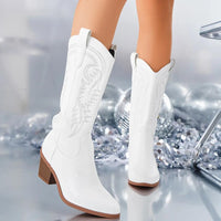 Lydia | Elegant Vintage Pointed Toe Cowboy Boots for Women