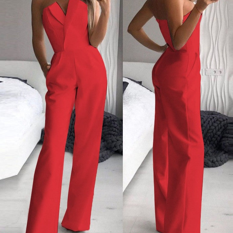 Anne | Elegant and Vibrant Sleeveless Jumpsuit 3