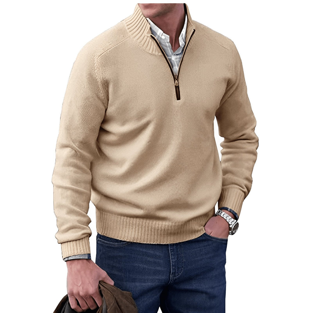 Arthur | Classic Quarter-Zip Knit Sweater 1