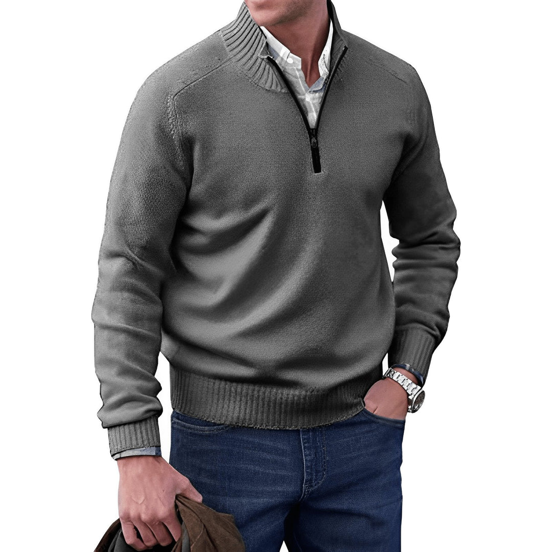 Arthur | Classic Quarter-Zip Knit Sweater 6