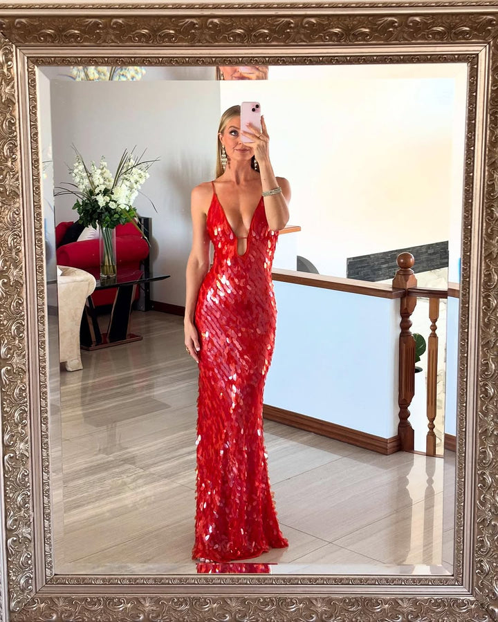 Aurora | Glamorous Sequin Backless Homecoming Dress 5