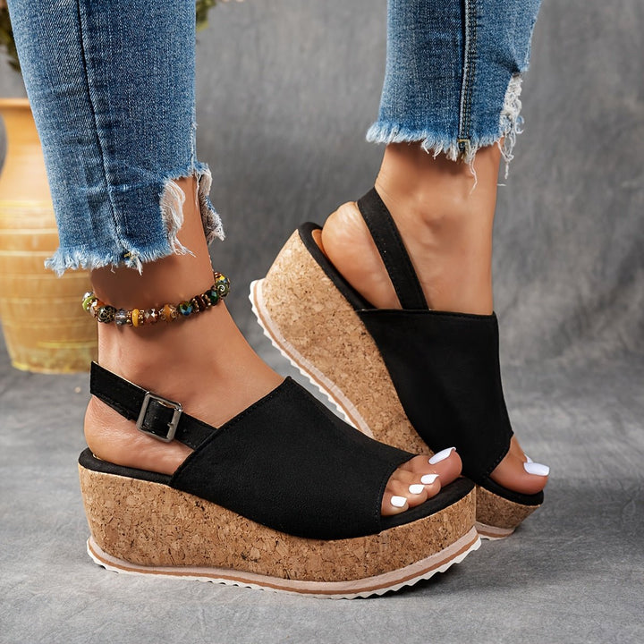 Ava | Comfortable Platform Wedge Sandals 0