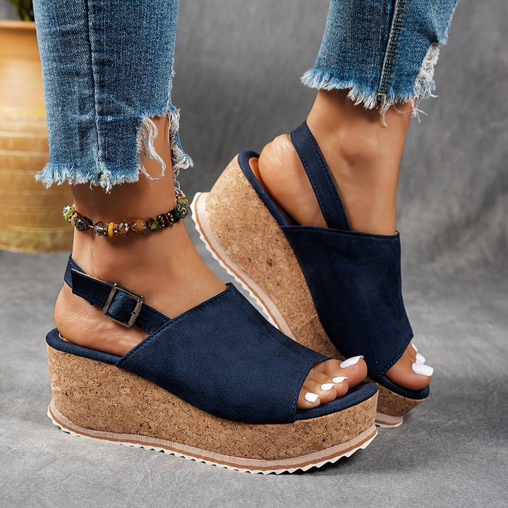 Ava | Comfortable Platform Wedge Sandals 6