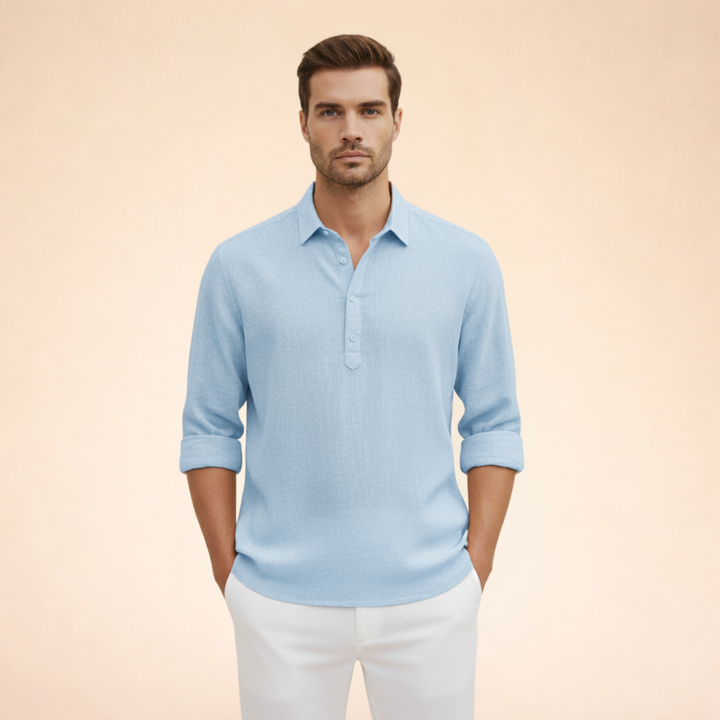 Avery | Men’s Polo Shirt – Elegant, Lightweight & Breathable Linen 0