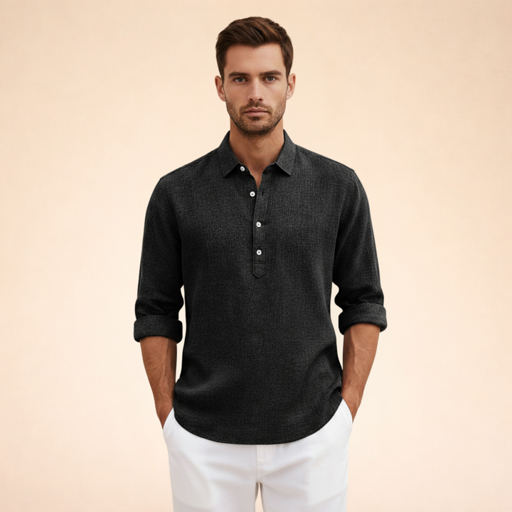 Avery | Men’s Polo Shirt – Elegant, Lightweight & Breathable Linen 2