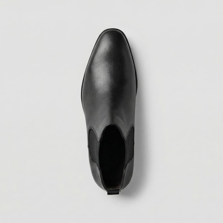 Axton | Premium Smooth Leather Black Chelsea Boots for Men & Women 3