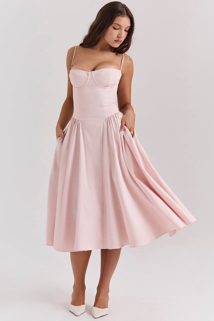 Bella | Elegant White Maxi Dress – Flowy A-Line Design for Summer Style 12