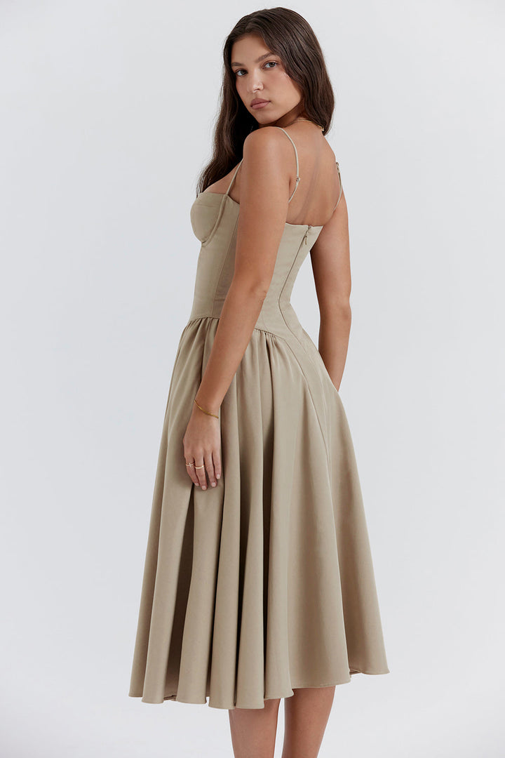 Bella | Elegant White Maxi Dress – Flowy A-Line Design for Summer Style 5