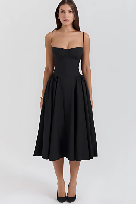 Bella | Elegant White Maxi Dress – Flowy A-Line Design for Summer Style 6