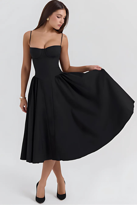Bella | Elegant White Maxi Dress – Flowy A-Line Design for Summer Style 7