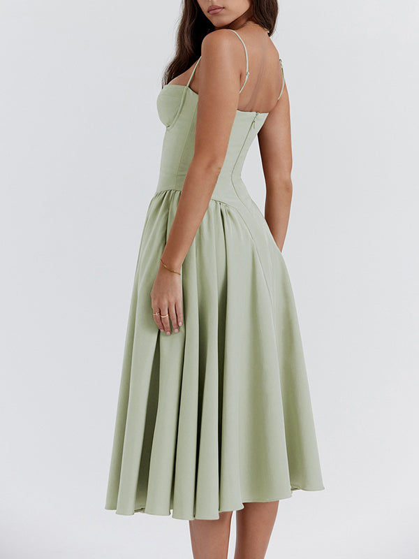Bella | Elegant White Maxi Dress – Flowy A-Line Design for Summer Style 9