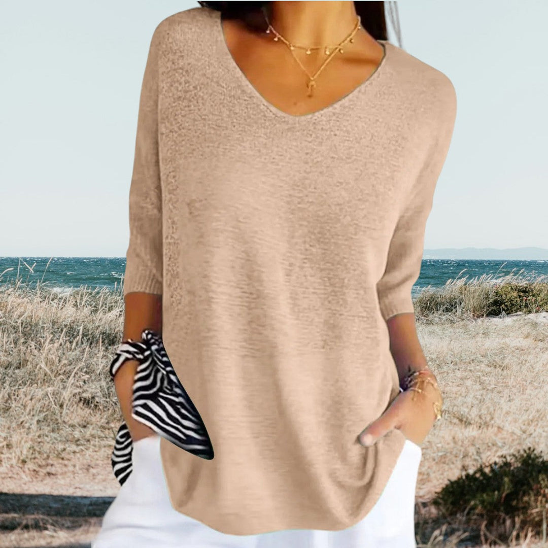 Bella | Lightweight V-Neck, Summer Style 0