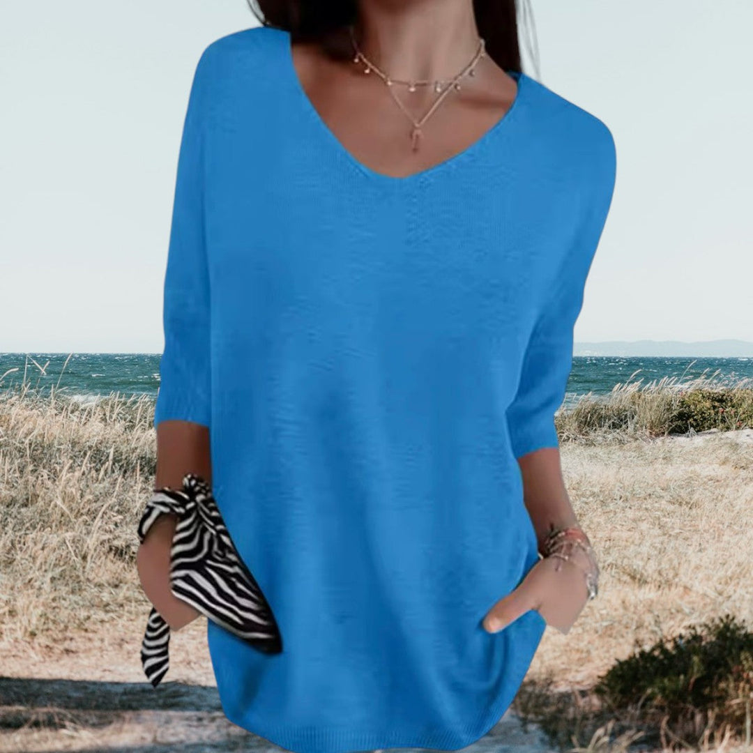 Bella | Lightweight V-Neck, Summer Style 12