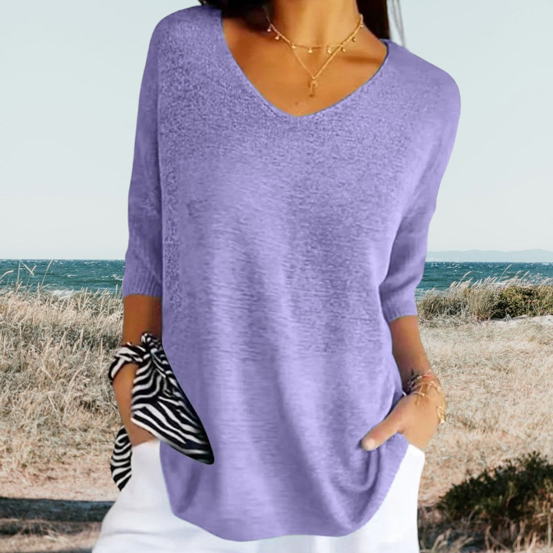 Bella | Lightweight V-Neck, Summer Style 4