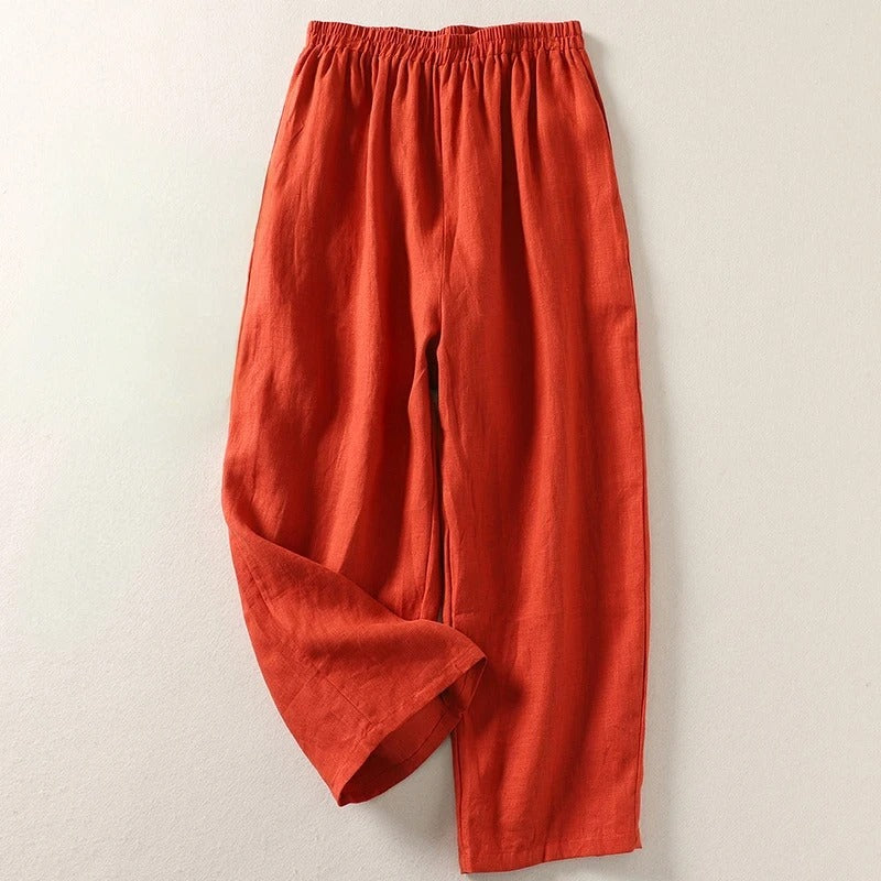 Blythe | Elegant High-Rise Wide Leg Trousers for Women - Comfortable & Flattering Palazzos 0