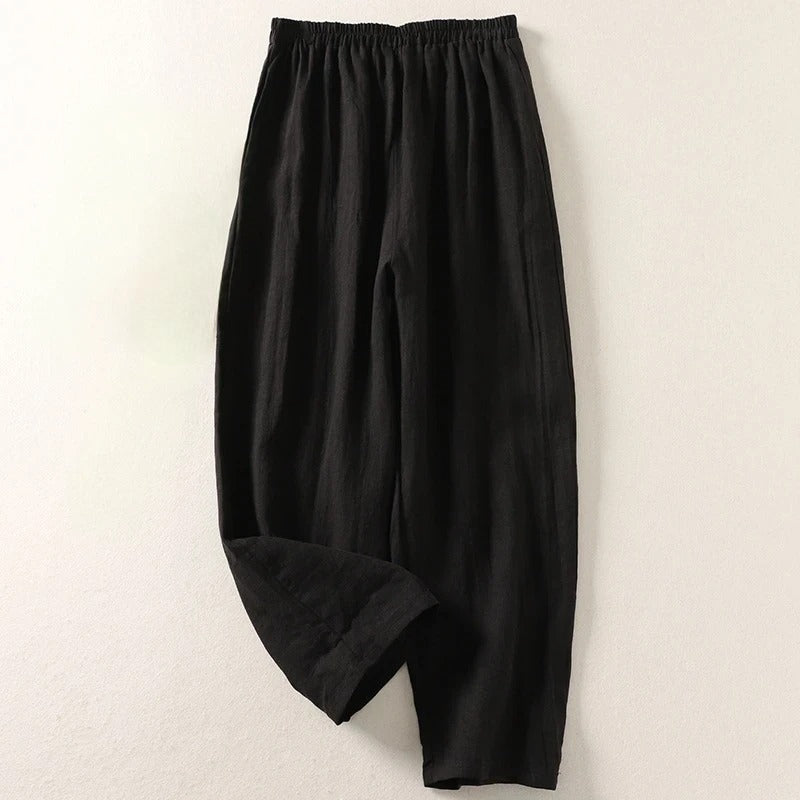 Blythe | Elegant High-Rise Wide Leg Trousers for Women - Comfortable & Flattering Palazzos 2
