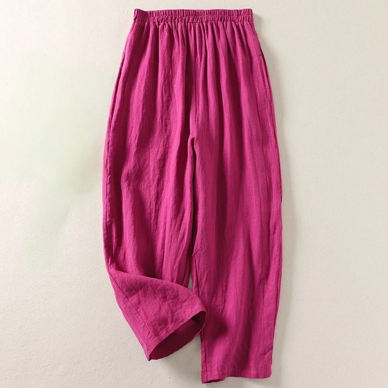 Blythe | Elegant High-Rise Wide Leg Trousers for Women - Comfortable & Flattering Palazzos 3