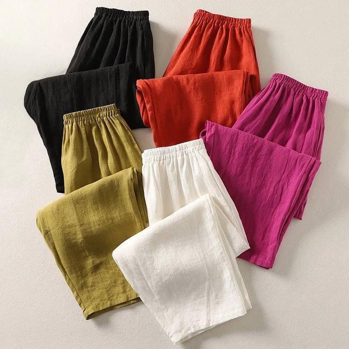 Blythe | Elegant High-Rise Wide Leg Trousers for Women - Comfortable & Flattering Palazzos 5