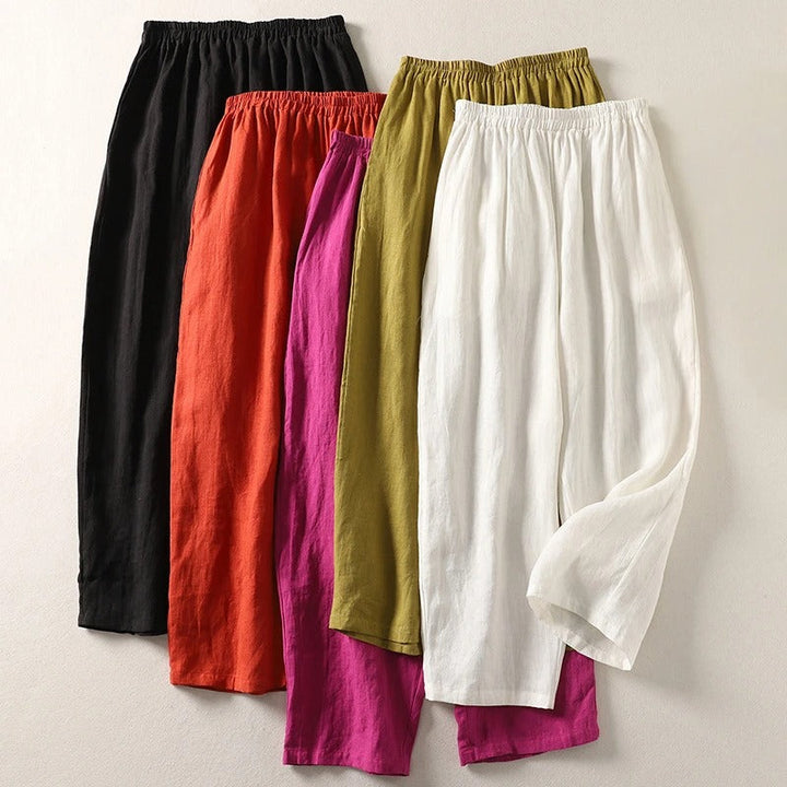 Blythe | Elegant High-Rise Wide Leg Trousers for Women - Comfortable & Flattering Palazzos 6