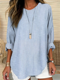 Bella | Relaxed Long Sleeve Striped Blouse for Women