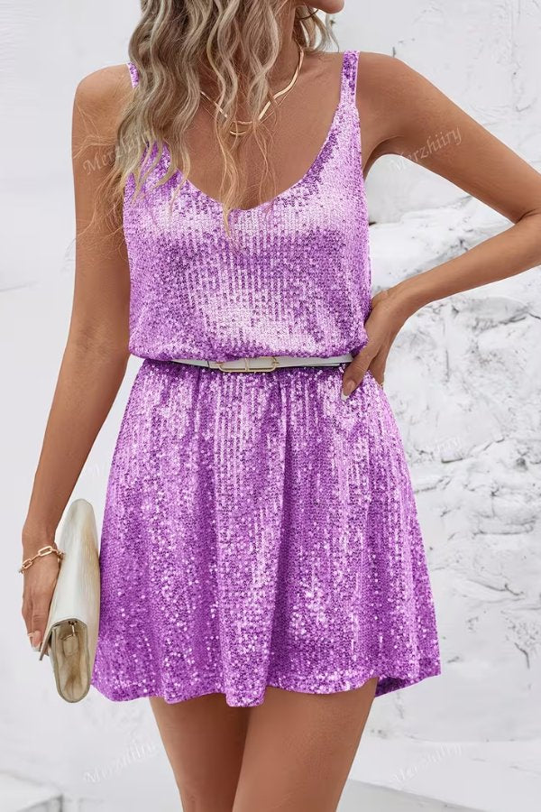 Camila | Shimmering Sequin Mini Party Dress 6