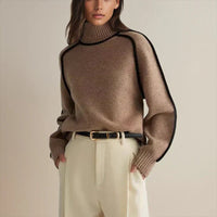 Emma | Oversized & Stylish Turtleneck Knit Sweater