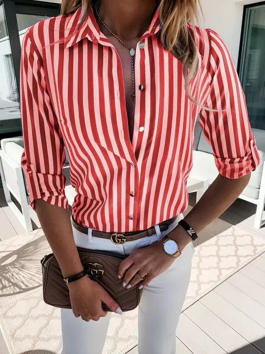 Carina | Striped Summer Blouse 1