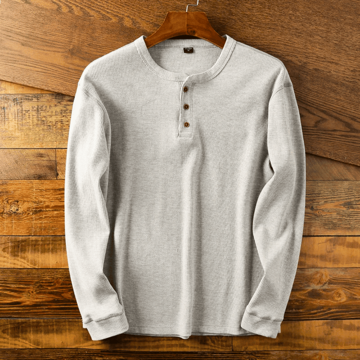 Charles | Heritage Cotton Henley T-Shirt 0