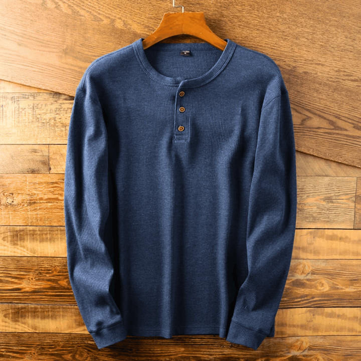 Charles | Heritage Cotton Henley T-Shirt 4