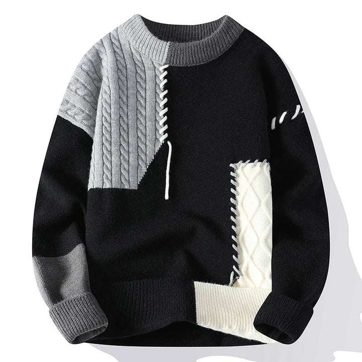Charlie | Stylish Patchwork Vanguard Sweater 2