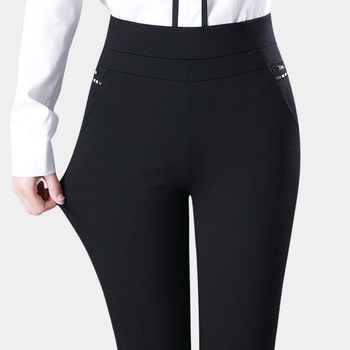 Charlotte | Stretch pants with high waist 0