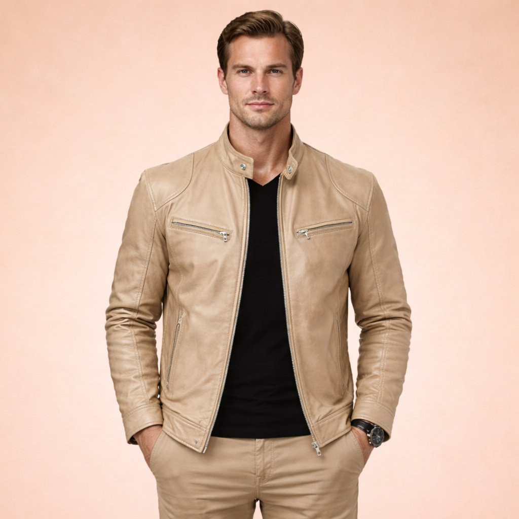 Eric| Stilvolle Lederjacke