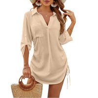 Amanda | Effortless Coastal Elegance beach shirt cover-up