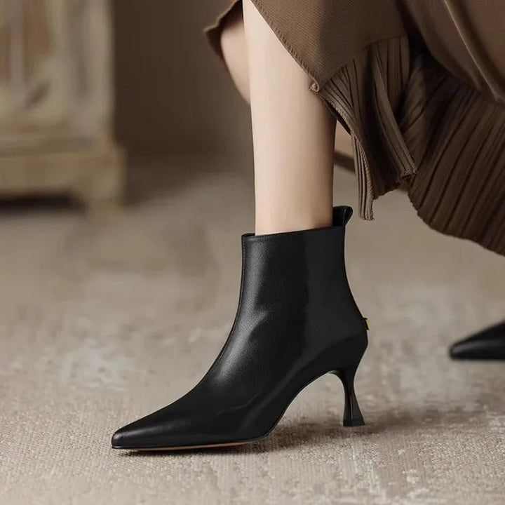 Chloe | Chic And Elegant Kitten Heel Boots 0