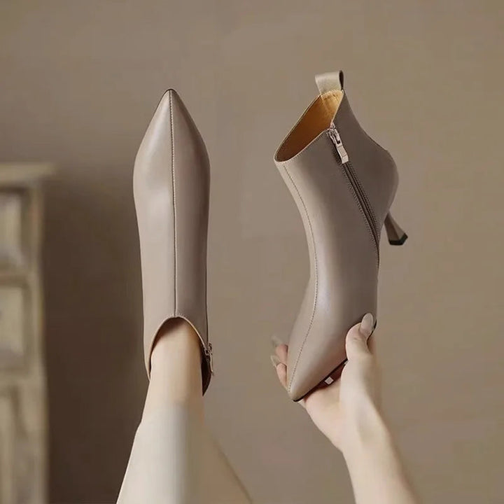 Chloe | Chic And Elegant Kitten Heel Boots 1