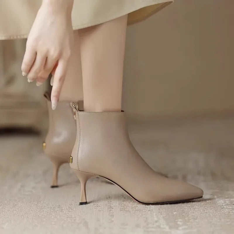 Chloe | Chic And Elegant Kitten Heel Boots 5