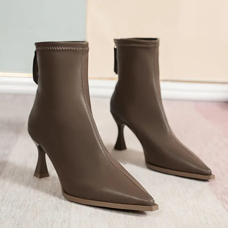 Chloe | Chic And Elegant Kitten Heel Boots 6