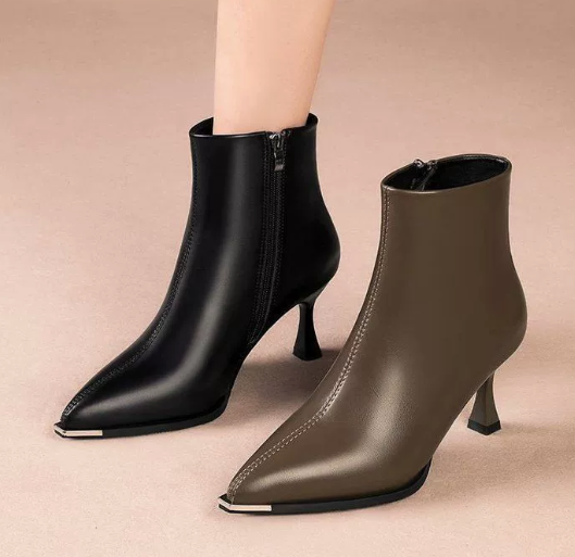 Chloe | Chic And Elegant Kitten Heel Boots 7