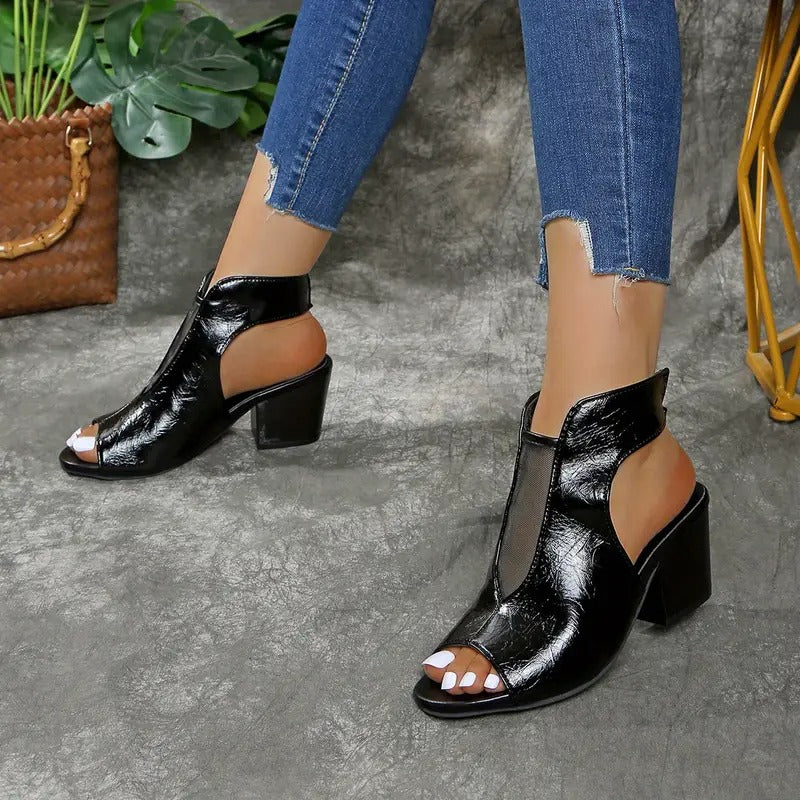 Christina | Timeless And Comfortable Block Heels Sandals 5