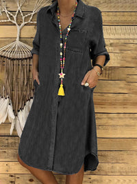 Livia | Relaxed Soft Denim Shirt Dress for Everyday Chic