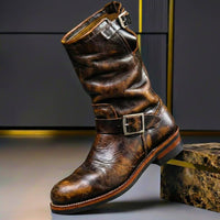 Kevin | Rugged Charm And Premium Vintage Leather Boots