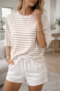 Bella | T-shirt estiva casual e leggera a righe