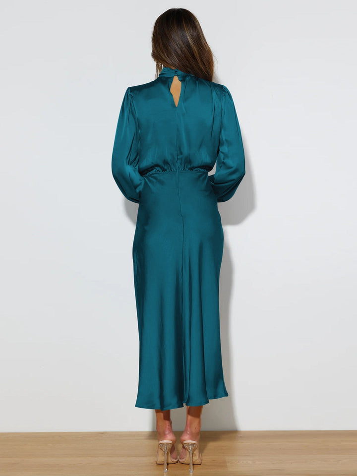 Delphina | Satin Sleeve Dress 6