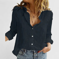 Amelia | Elegant Linen Button Down Shirt For Women