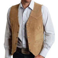 Lucas | Rugged And Sophisticated Suede-Look Western Vest