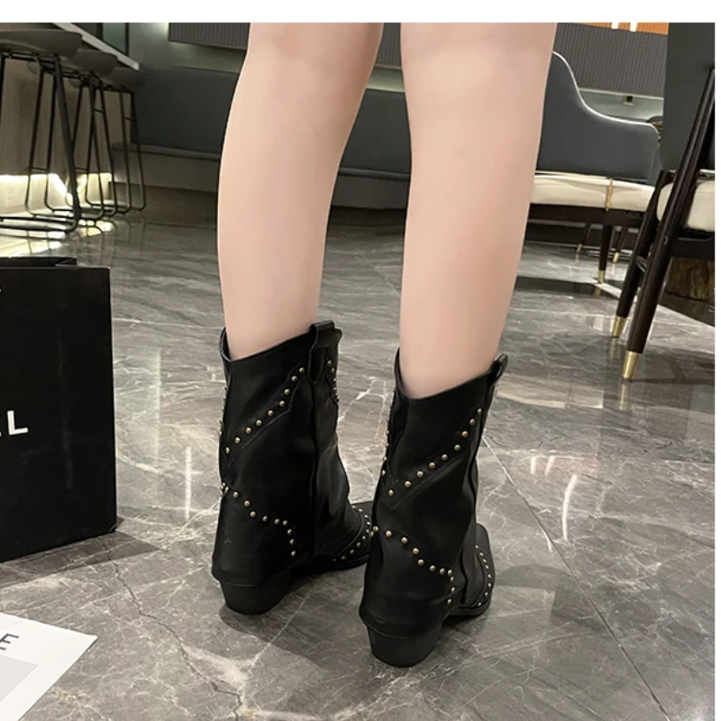 Elena | Bold And Stylish Studded Western Boots 7