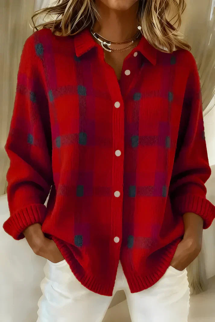 Elena | Cozy And Chic Longline Button-Front Cardigan 1