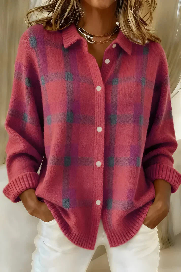 Elena | Cozy And Chic Longline Button-Front Cardigan 4